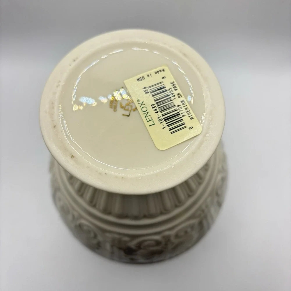 Lenox Athenian Small Vase 24k Gold Trim 8